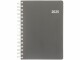 Biella Geschäftsagenda Registra Plus 2025, Detailfarbe: Grau
