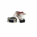 StarTech.com - "16"" 9 Pin Serial Male to 10 Pin Header Panel Mount Cable "