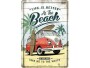 Nostalgic Art Postkarte VW Bus Beach 14 x 10 cm