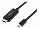 StarTech.com - Mini DisplayPort to HDMI Adapter Cable - mDP to HDMI Adapter with Built-in Cable - Black - 3 m (10 ft.) - Ultra HD 4K 30Hz (MDP2HDMM3MB)