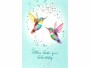 ABC Geburtstagskarte Kolibris B6, Papierformat: B6