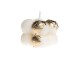 santabarbara  THE LABEL Kerze Mini Bubble 3.5 x 3.5 cm, Crème/Gold