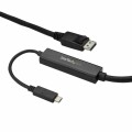 StarTech.com - 9.8 ft / 3 m USB C to DisplayPort Cable - 4K 60Hz - Black