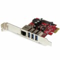 StarTech.com - 3 Port PCI Express USB 3.0 Card + Gigabit Ethernet