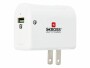 SKROSS USB-Wandladegerät US QC3.0 USB-A, 18 W, Weiss, Ladeport