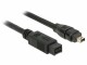 DeLock FireWire-Kabel 400Mbps 9Pin-4Pin 3 m, Datenanschluss