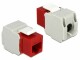 DeLock RJ-45 Keystone Modul Cat.6, UTP rot