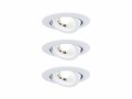 Paulmann Einbauspot LED 3er-Set, 3 x 6W, 3000K, Weiss