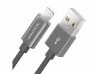 deleyCON USB 2.0-Kabel USB A - Lightning 1 m