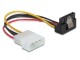 DeLock SATA Stromanschlusskabel 90ø Winkel für eine HDD, 12cm,