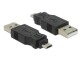 DeLock USB 2.0 Adapter USB-A Stecker - USB-MicroB Stecker