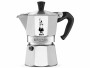 Bialetti Espressokocher Moka Express 1 Tassen, Silber, Material