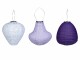 COCON Lampion LED Solar 3er-Set, Violett, Betriebsart