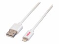 Roline ROLINE Lightning 8pol.-USB2.0 Kabel,1,8m