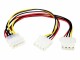 StarTech.com - LP4 to 2x LP4 Power Y Splitter Cable M/F - LP4 Splitter - Molex Y Splitter - Molex Splitter (PYO2L)