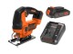 Black & Decker BLACK+DECKER Akku-Pendelhubstichsäge BDCJS18 Kit 18 V