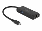 DeLock Netzwerk-Adapter 2.5 Gbps USB Typ-C, Schnittstellen: RJ-45