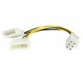 StarTech.com - 6in LP4 to 6 Pin PCI Express Video Card Power Cable Adapter - Power adapter - 4 pin internal power (M) to 6 pin PCIe power (M) - 6 in - LP4PCIEXADAP