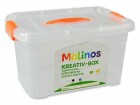 Malinos Aufbewahrungsbox 16 l Orange/Transparent, Breite: 35 cm