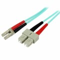 StarTech.com - 2m Fiber Optic Cable - Aqua - MM Duplex 50/125 - LSZH - LC/SC