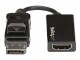 StarTech.com - DisplayPort to HDMI Adapter - 4K 60Hz - Video Converter for Your DP Computer and HDMI TV or Computer Monitor (DP2HD4K60S)
