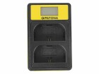 Patona Ladegerät Smart Dual LCD USB Canon LP-E6, Kompatible