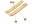 Creativ Company Mini-Figur Ski mit Stöcken 11 x 3.8 cm, Detailfarbe: Nature, Material: Holz, Verpackungseinheit: 3 Stück, Motiv: Ski, Anlass: Universal, Weihnachten
