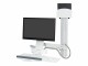 Ergotron StyleView - Sit-Stand Combo System with Small CPU Holder