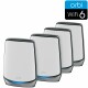 Orbi 850 Serie Tri-Band WiFi 6 Mesh-System, 6 Gbit/s, 4er-Set, weiss