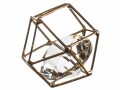 Ambiance Streudeko Raute Gold, Motiv: Rauten, Material: Metall, Glas