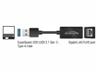 DeLock Netzwerk-Adapter 1 Gbps USB 3.2 Gen1, Schnittstellen