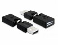 DeLock USB 2.0 Adapter USB-A Stecker - USB-A Buchse