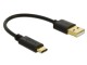 DeLock - USB adapter - USB (M) to USB-C (M) - 3 A - 15 cm - black