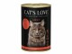 Cat's Love Nassfutter Adult Rind Pur, 400 g, Tierbedürfnis