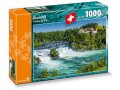 Carta.Media Puzzle Rheinfall mit Schloss Laufen, Motiv: Landschaft