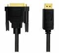 M-CAB DP 1.2 TO DVI CABLE 5M BLACK M/M GOLD