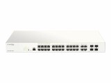 D-Link Switch 24G 4SFP PoE 370W Nucl 24x10/100/1000 4xSFP