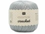 Rico Design Häkel- und Strickgarn Essentials Crochet 50 g, Hellgrau