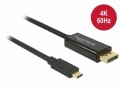 DeLock USB-C - DisplayPort Kabel, 1m,
