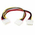 StarTech.com - LP4 to 2x LP4 Power Y Splitter Cable M/F - LP4 Splitter - Molex Y Splitter - Molex Splitter (PYO2L)