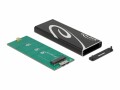 DeLock Externes Gehäuse SuperSpeed USB für M.2 SATA SSD Key B