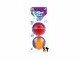 GiGwi Hunde-Spielzeug Ball Squeaker, Blau/Orange und Rot/Violett