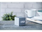 Gingko Digitalwecker Cube Click Clock Silber, Funktionen