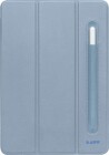 LAUT HUEX Schutzhülle - Hochwertige Schutzhülle mit Stand- und Sleep-/Wakefunktion sowie Apple Pencil Abteil für iPad Air 10.9" (2020 + 2022) - Blau
