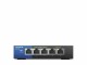 Linksys Switch LGS105-EU 5 Port, SFP Anschlüsse: 0, Montage