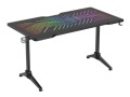 DELTACO RGB Gaming Desk DT420 GAM150 Glass LED Tabletop,140x75