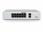 Cisco Meraki PoE+ Switch MS130-12X 14 Port, SFP Anschlüsse: 0