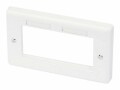LINDY Modular AV Face Plate System - Double Gang Snap In Face Plate