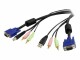 STARTECH .com 1,8m 4-in-1 USB VGA KVM Kabel mit Audio