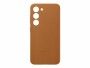 Samsung Back Cover Leather Galaxy S23 Braun, Fallsicher: Nein